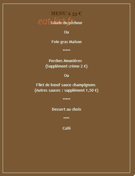 Carte et menu de Restaurant Le Vieil Atelier à Viuz en Sallaz — page 11