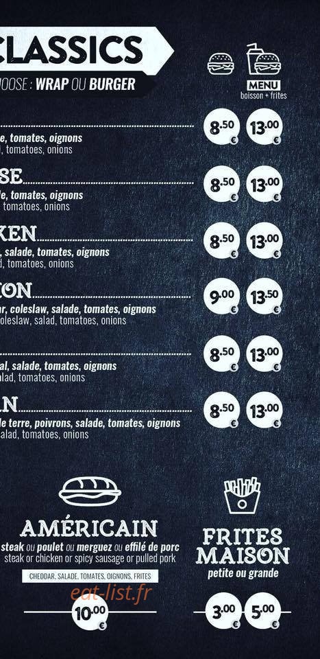 Home Burgers — carte page 2