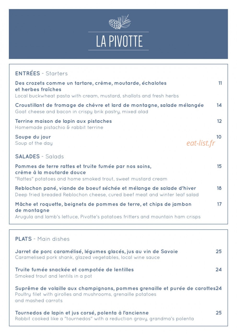 La Pivotte — carte page 1