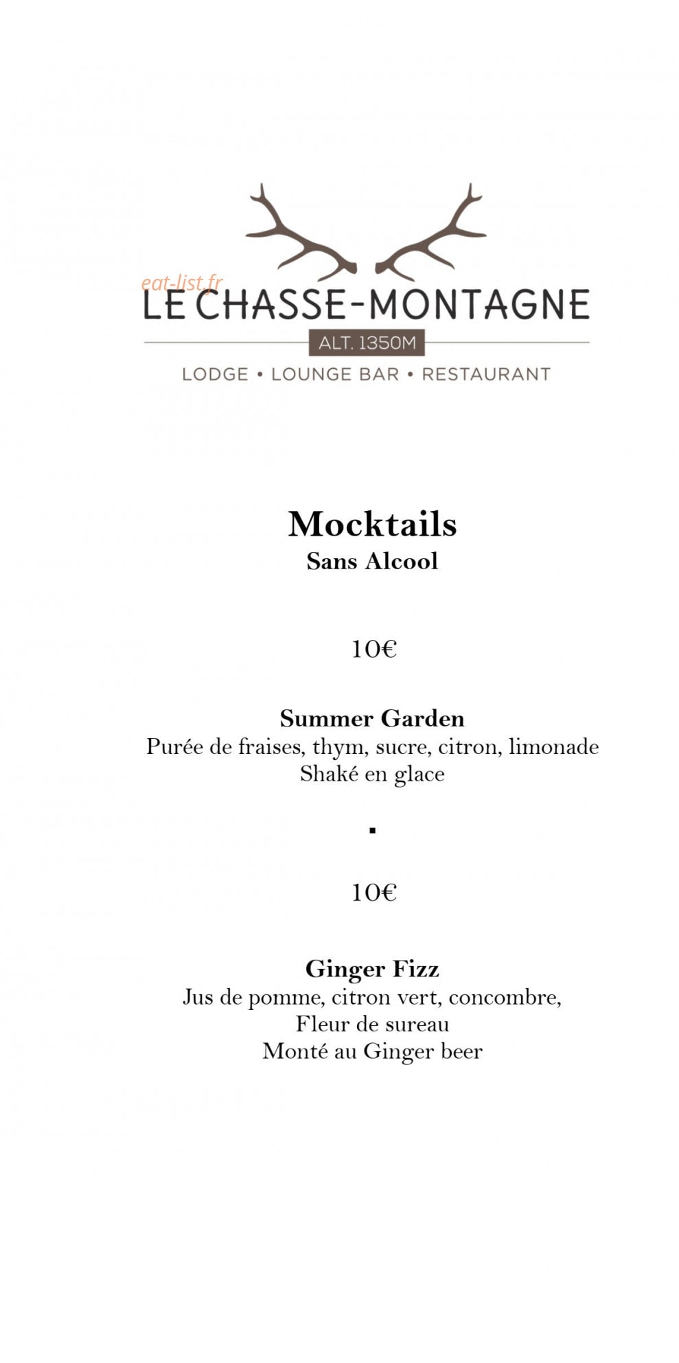 Le Chasse Montagne — carte page 3