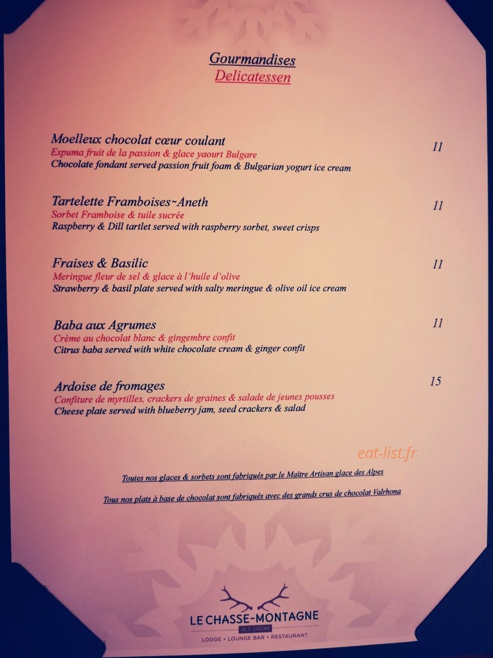 Le Chasse Montagne — carte page 12