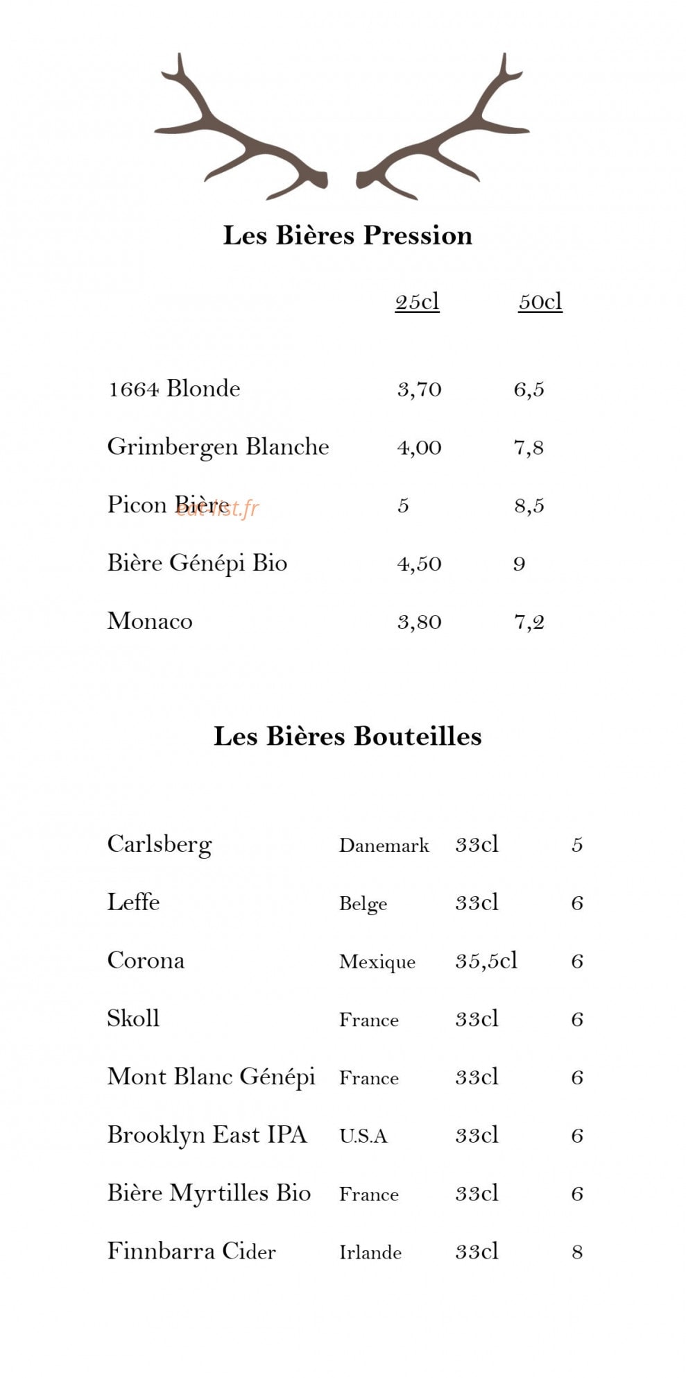 Le Chasse Montagne — carte page 6