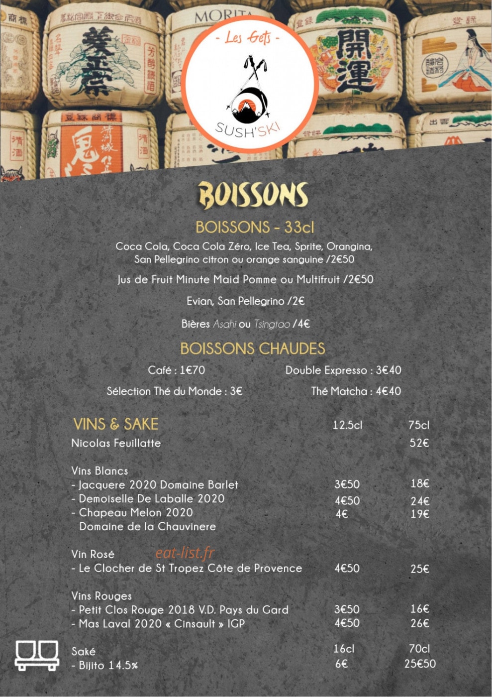 Sush'ski — carte page 3