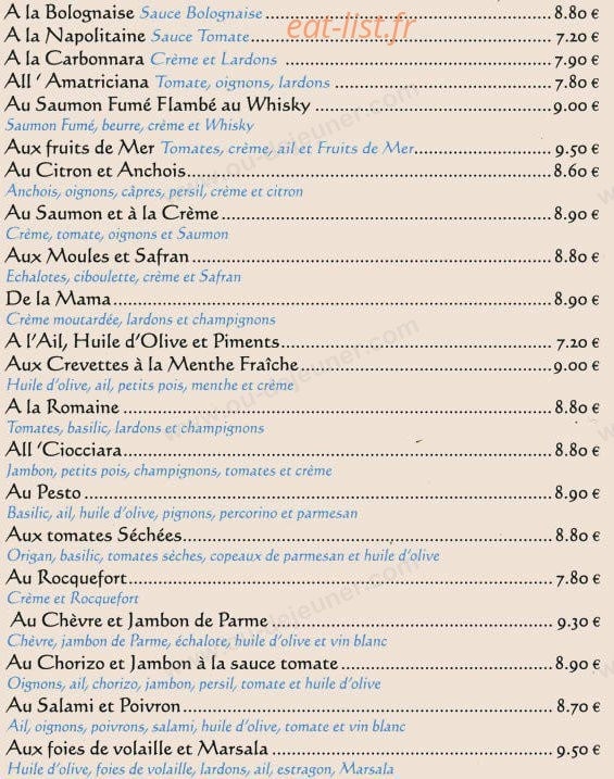 Le fournil — carte page 4