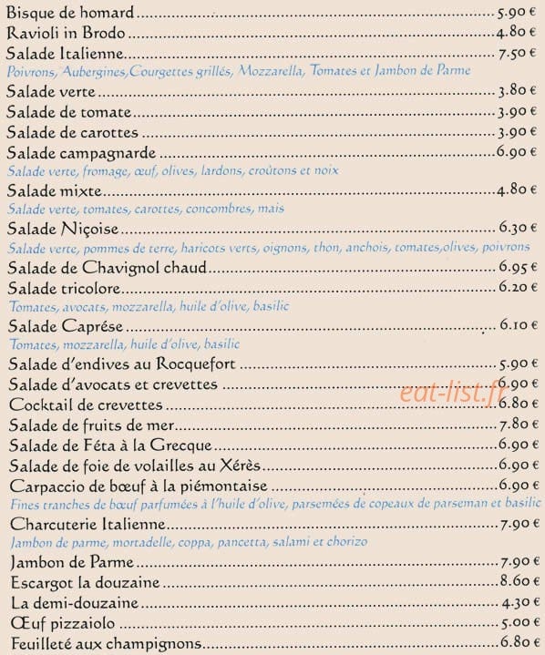 Le fournil — carte page 1