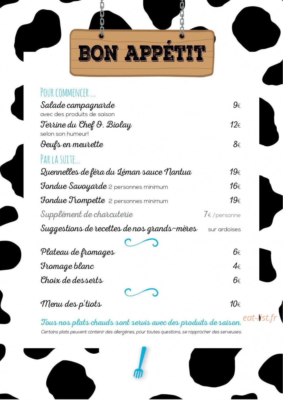 Le Campagnard — carte page 1