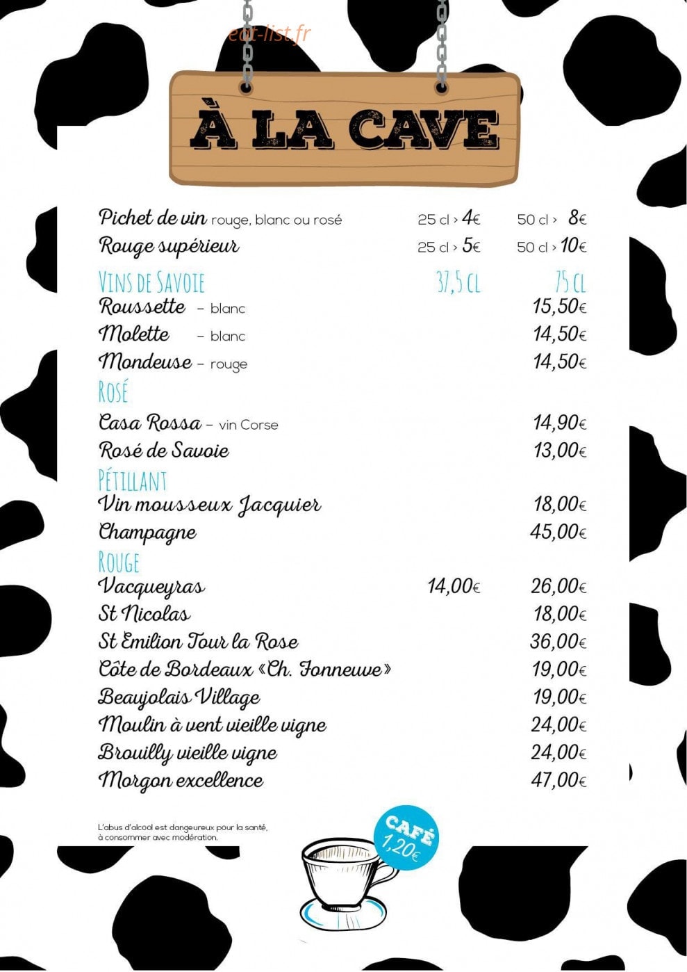 Le Campagnard — carte page 2