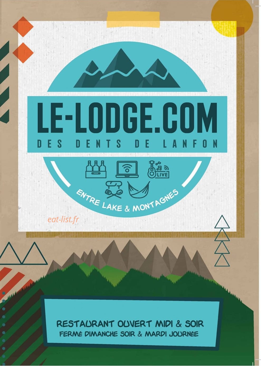 Le Lodge des Dents de Lanfon — carte page 1