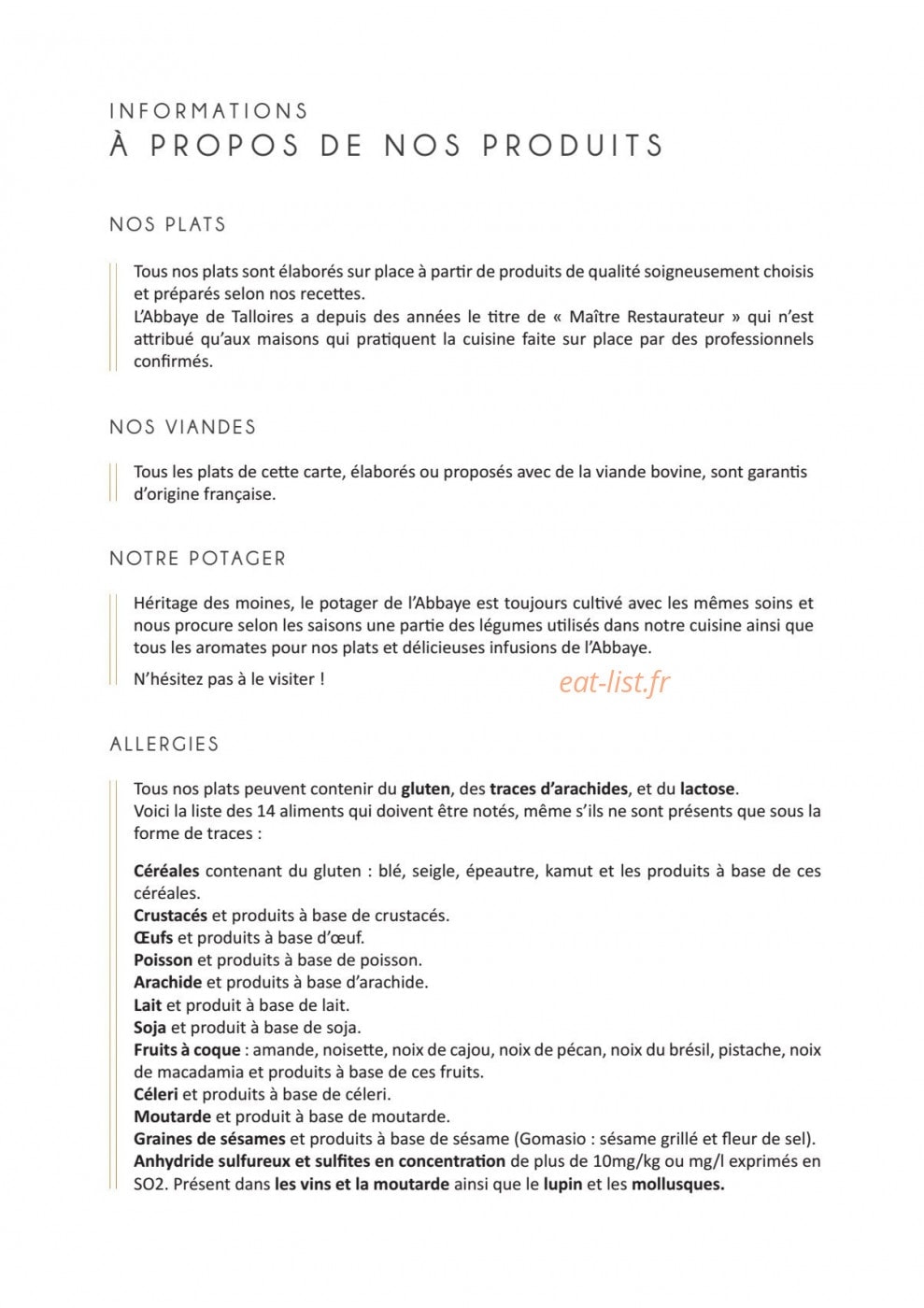 Abbaye de Talloires — carte page 7