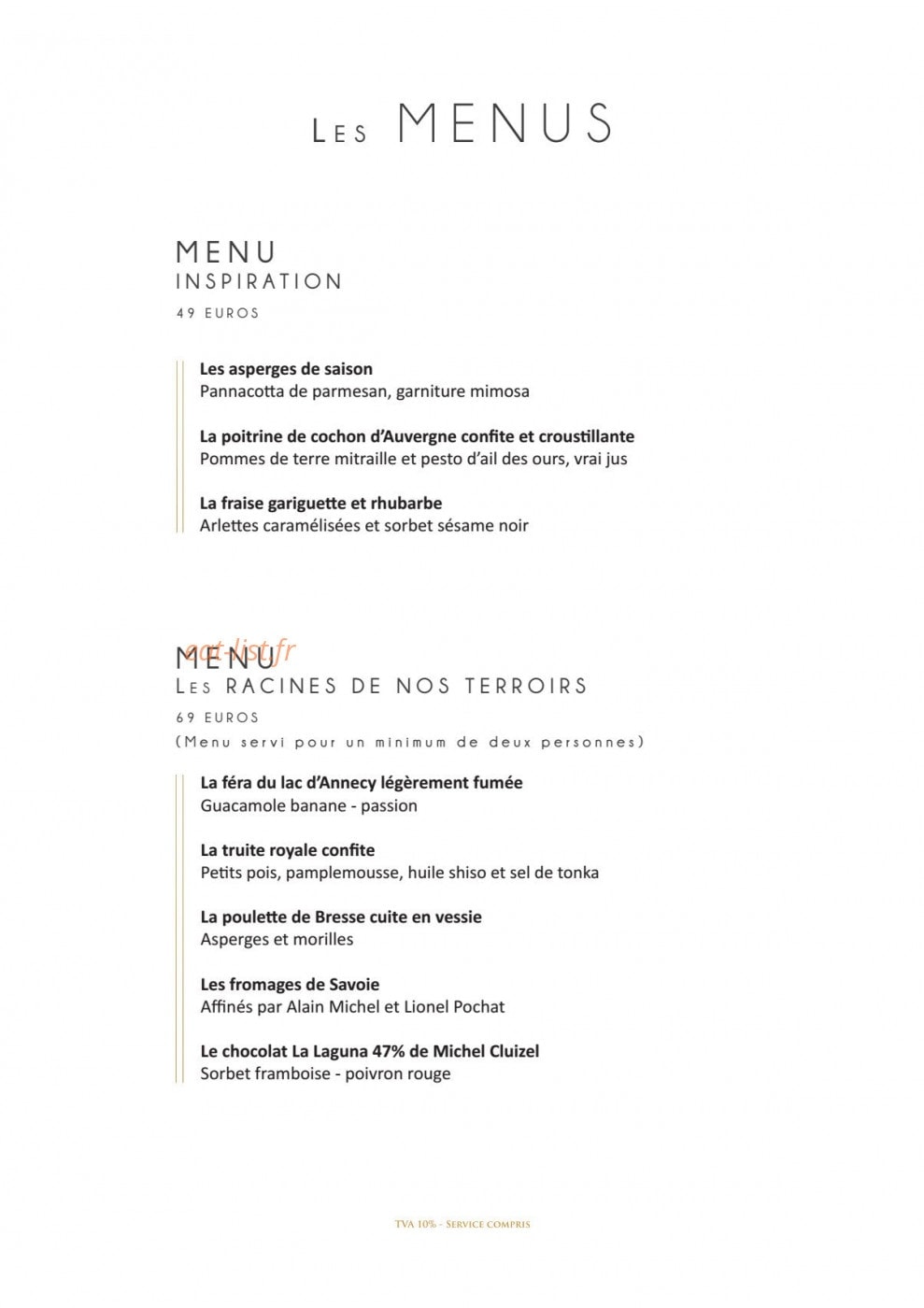 Abbaye de Talloires — carte page 2