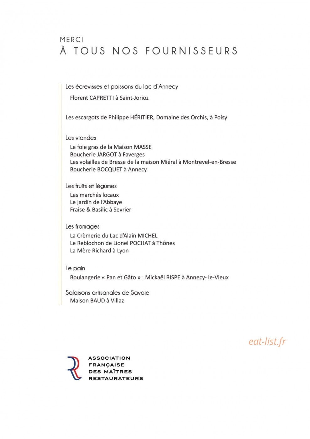 Abbaye de Talloires — carte page 8