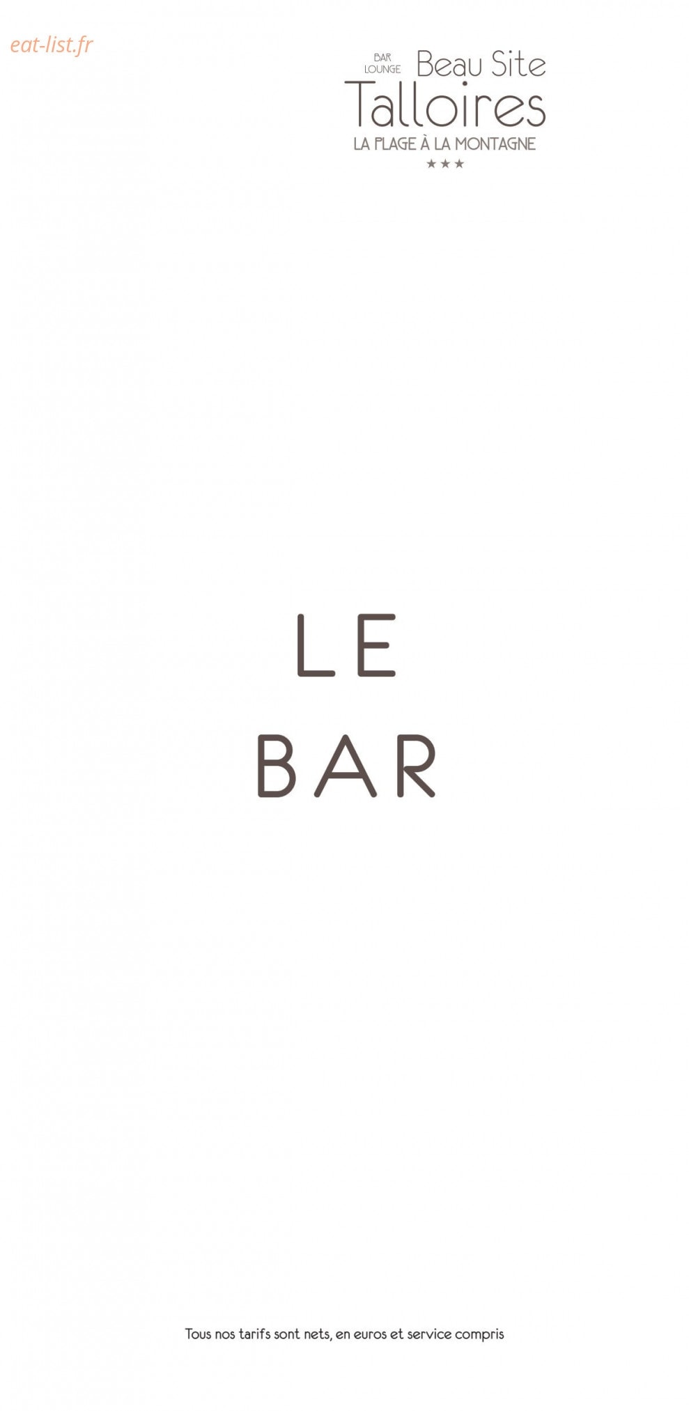 Beau Site — carte page 14