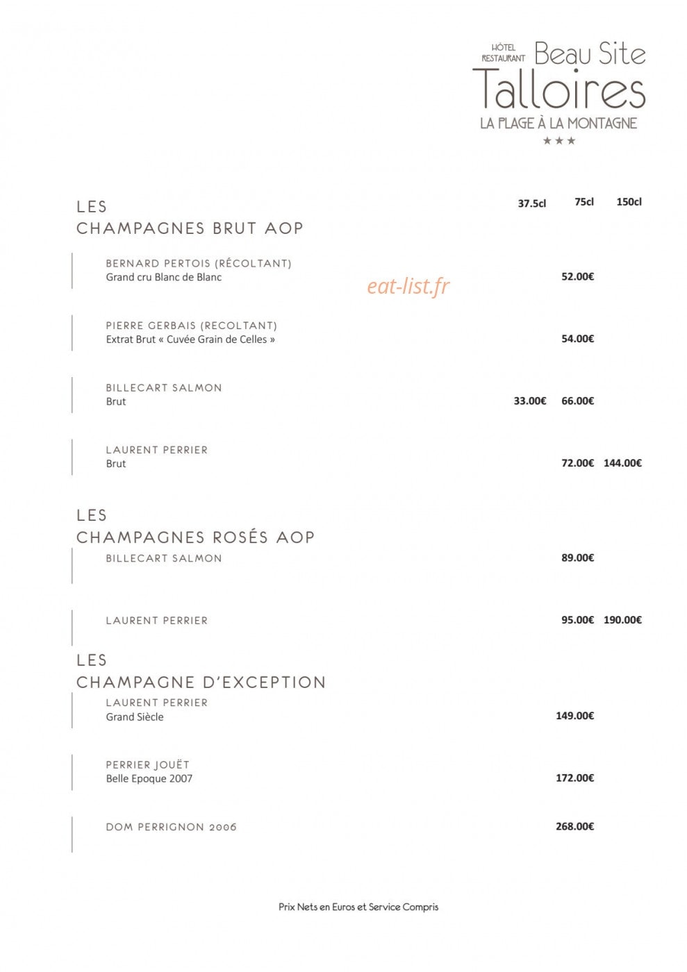 Beau Site — carte page 8