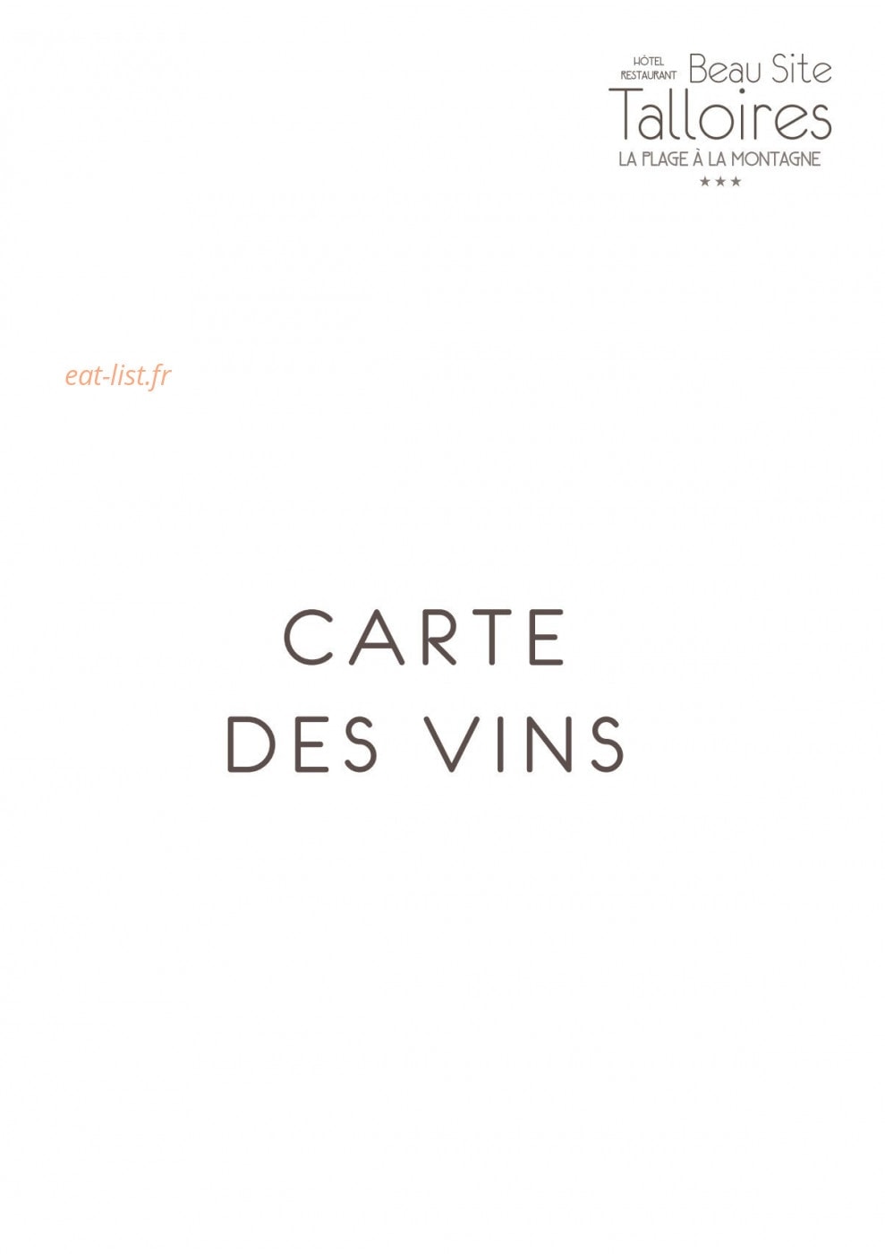 Beau Site — carte page 6