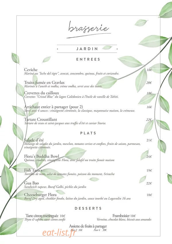 Flora — carte page 1