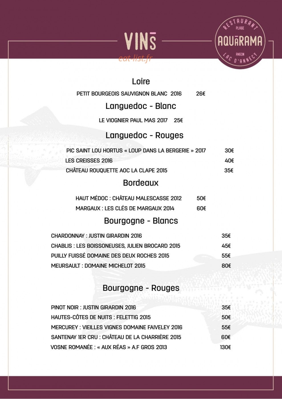 L'Aquarama — carte page 6