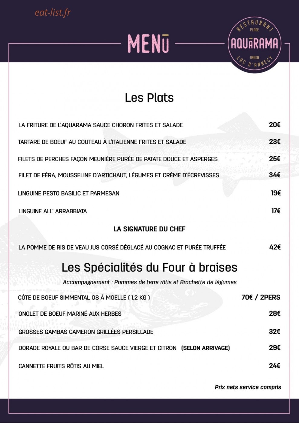 L'Aquarama — carte page 1