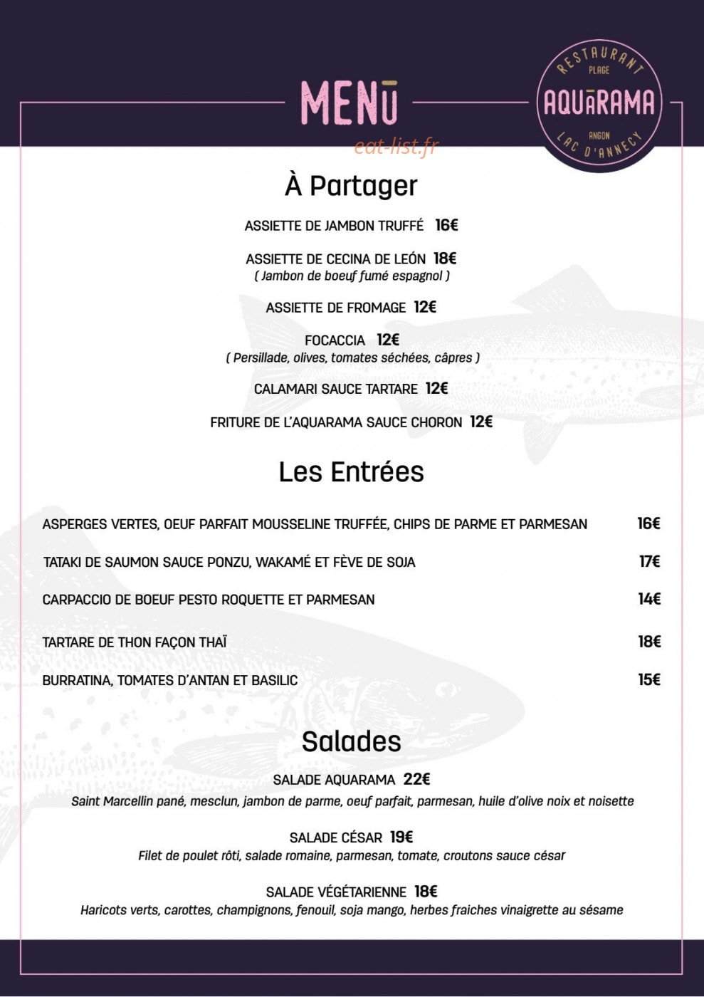 L'Aquarama — carte page 2