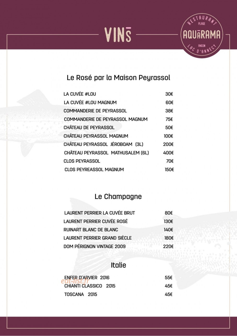 L'Aquarama — carte page 7