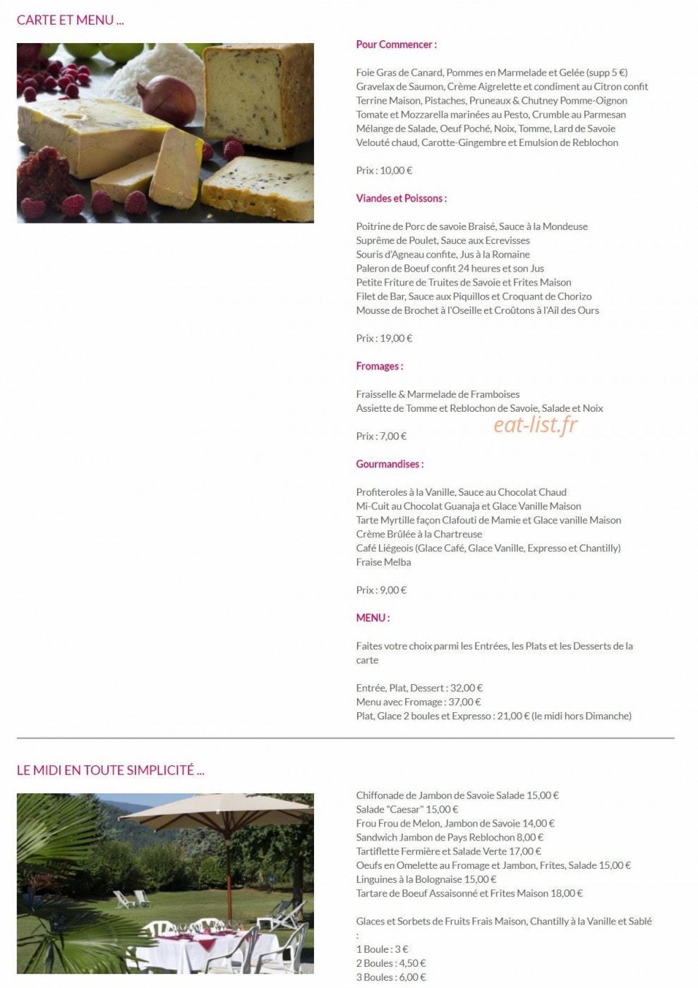 Les Grillons — carte page 2
