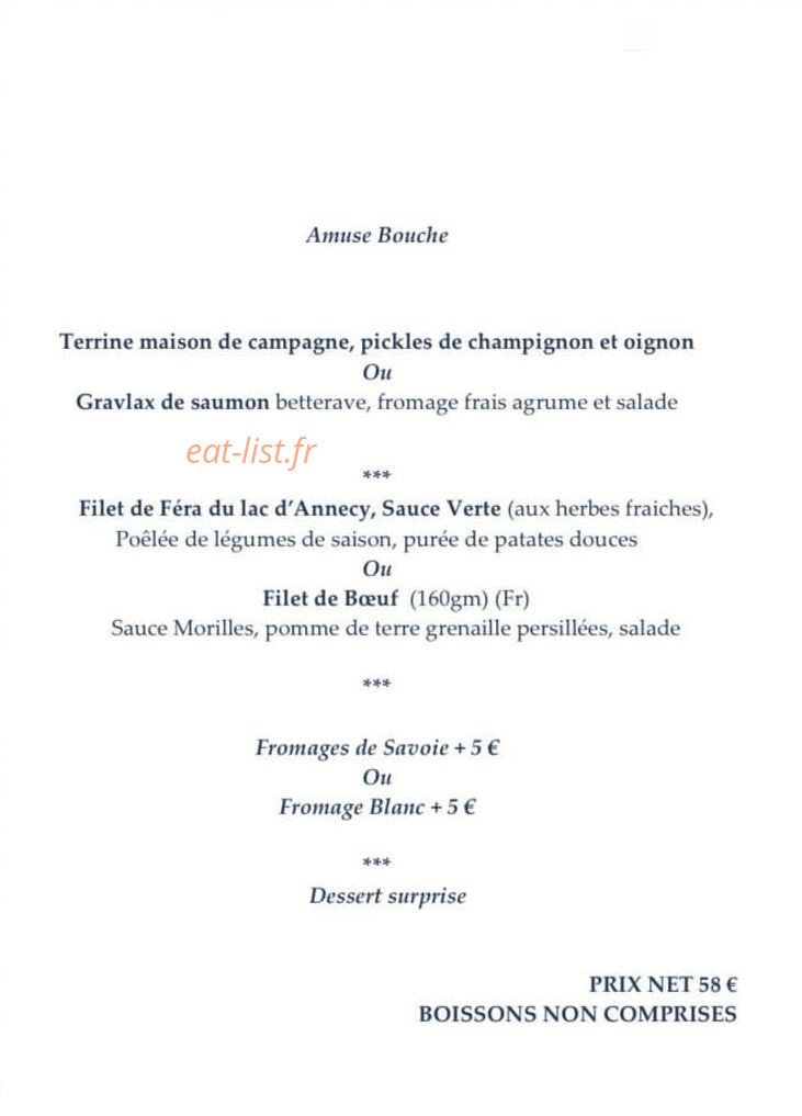 Les Acacias — carte page 1