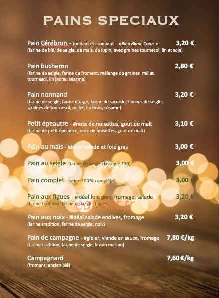 Maison Panatier — carte page 2