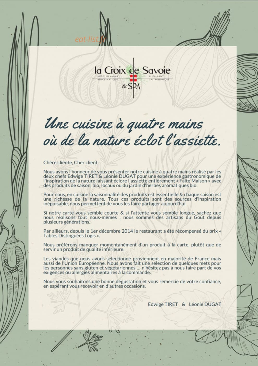La Croix de Savoie — carte page 1