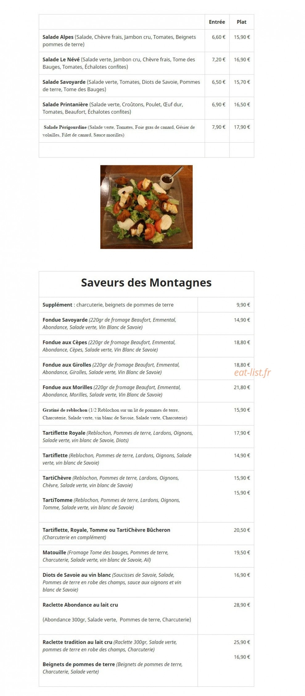 Le Névé — carte page 2