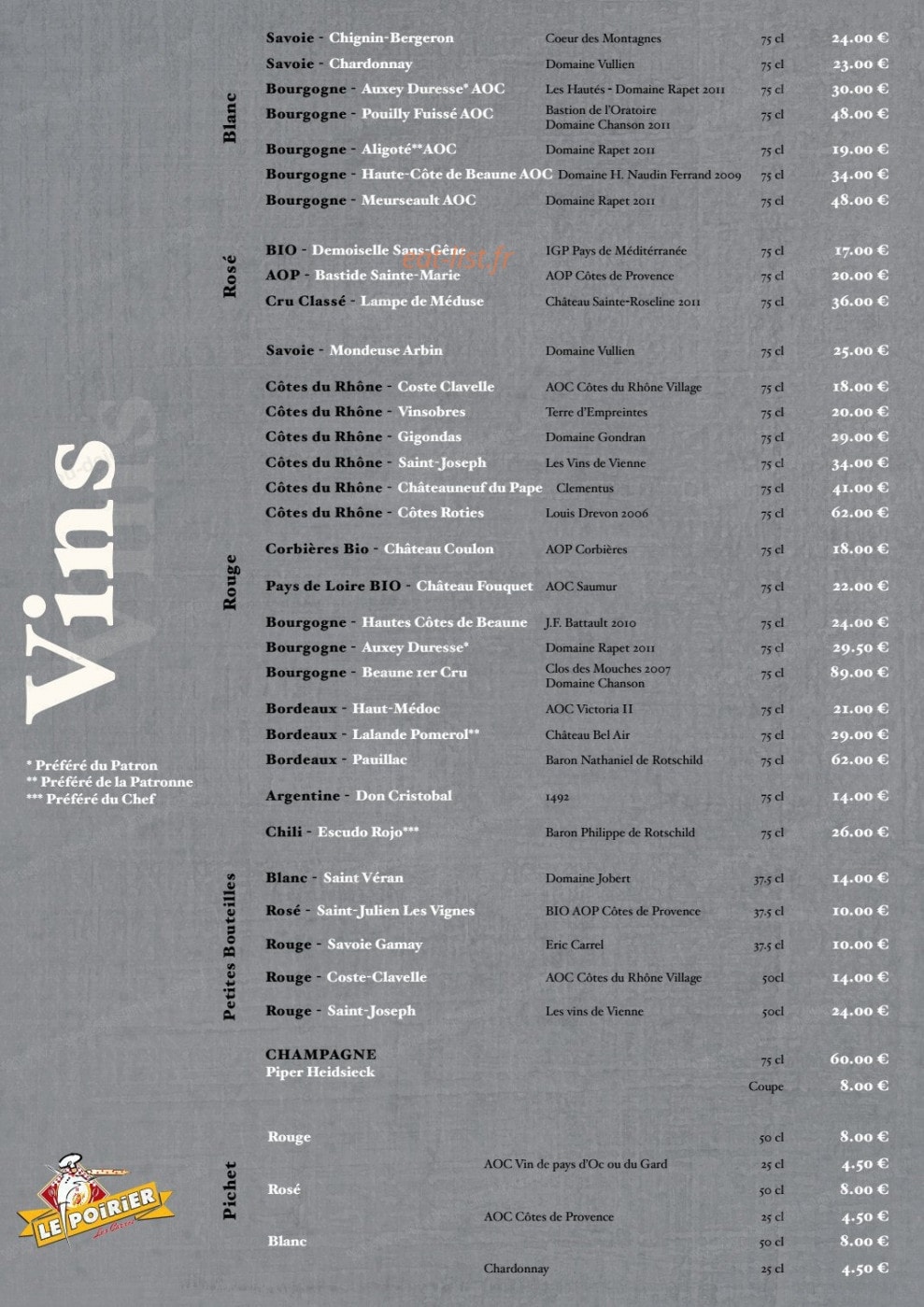 Le Poirier — carte page 7