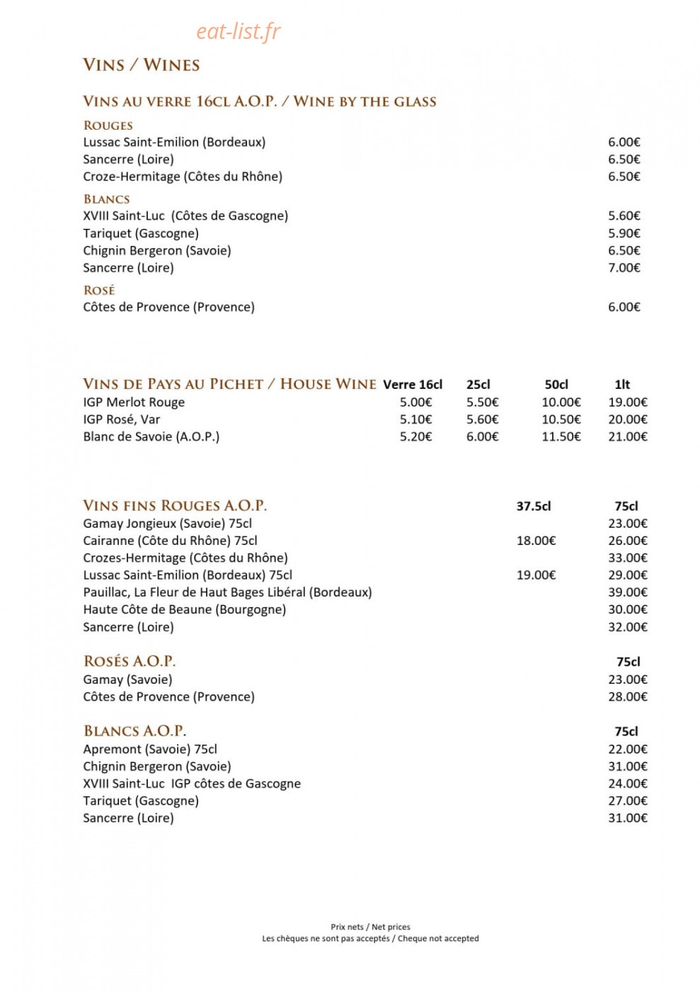 Les Cimes Flaine — carte page 9