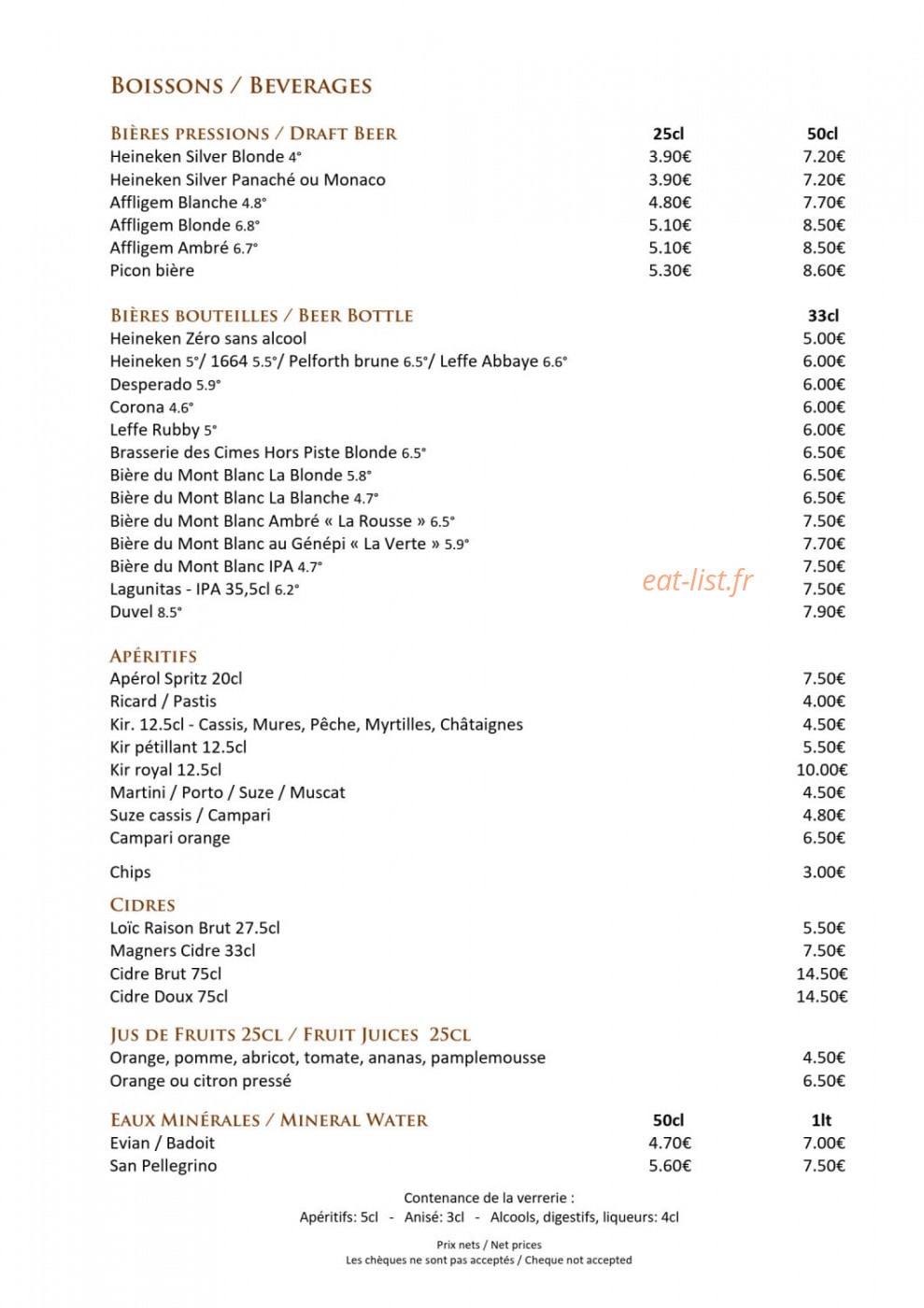 Les Cimes Flaine — carte page 6