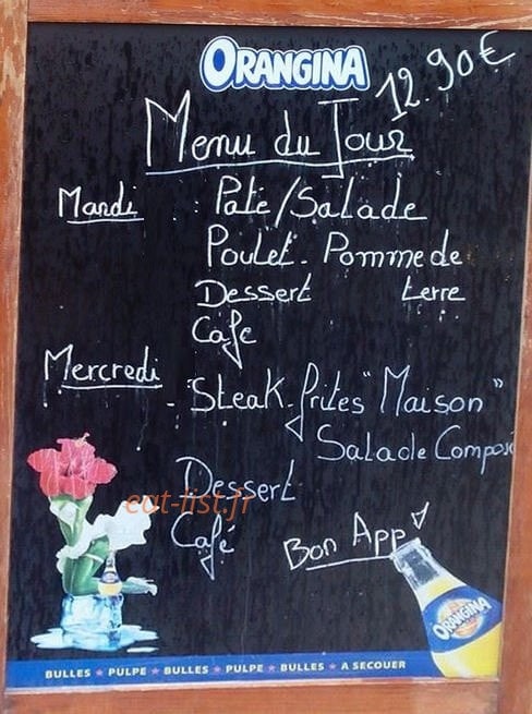 Café de la gare — carte page 1