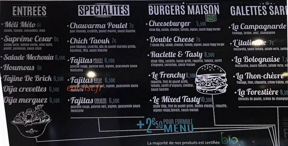 Foodie’s & Co — carte page 1
