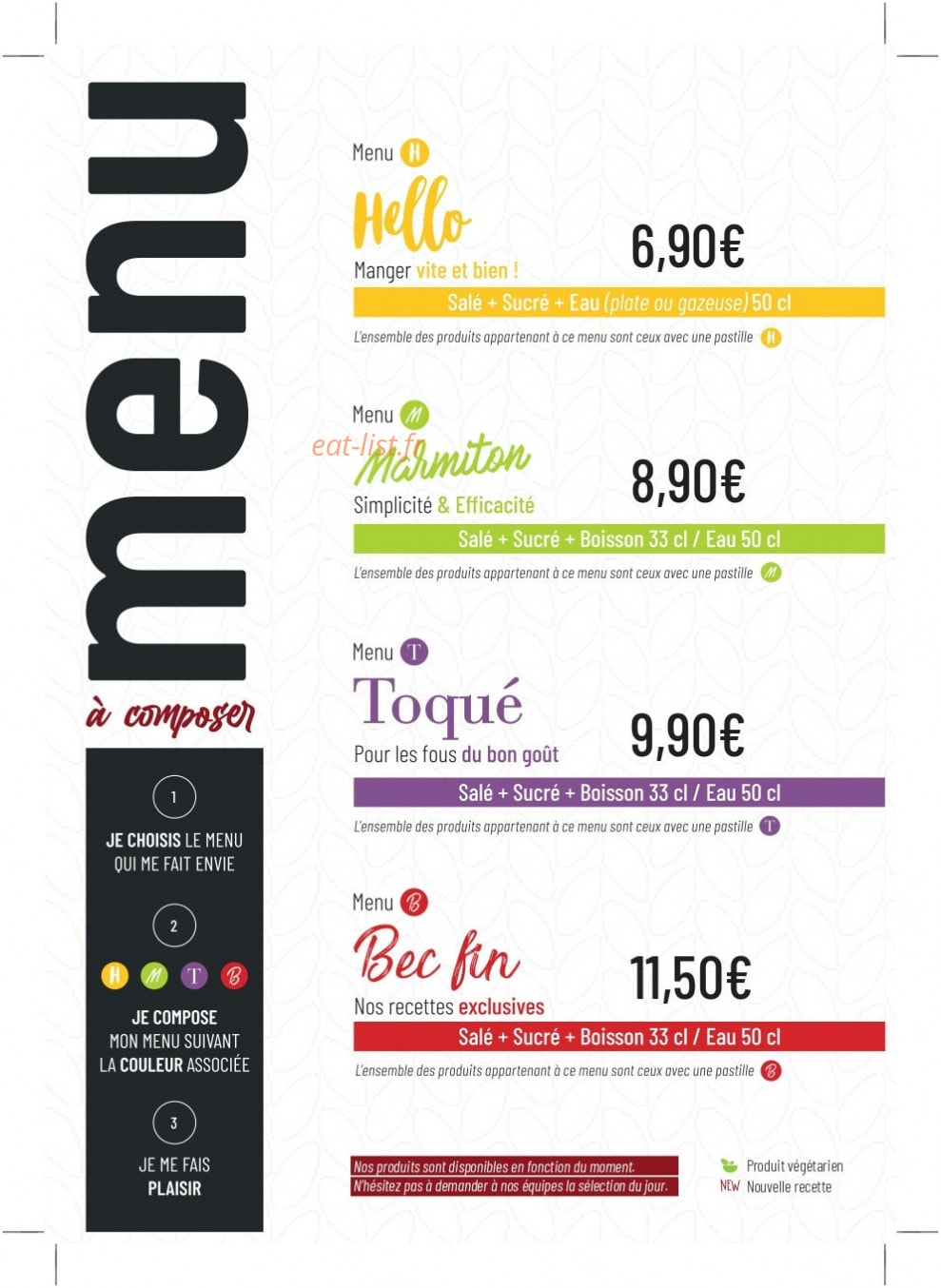 L'atelier Papilles — carte page 2