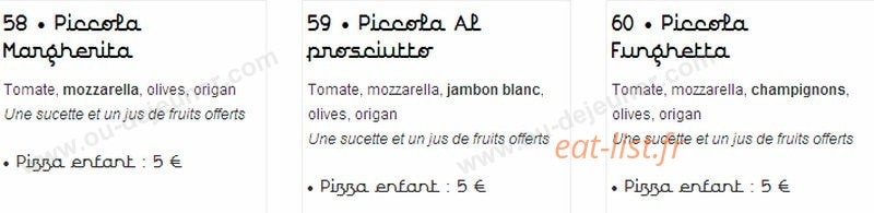 La Case à Pizza — carte page 6