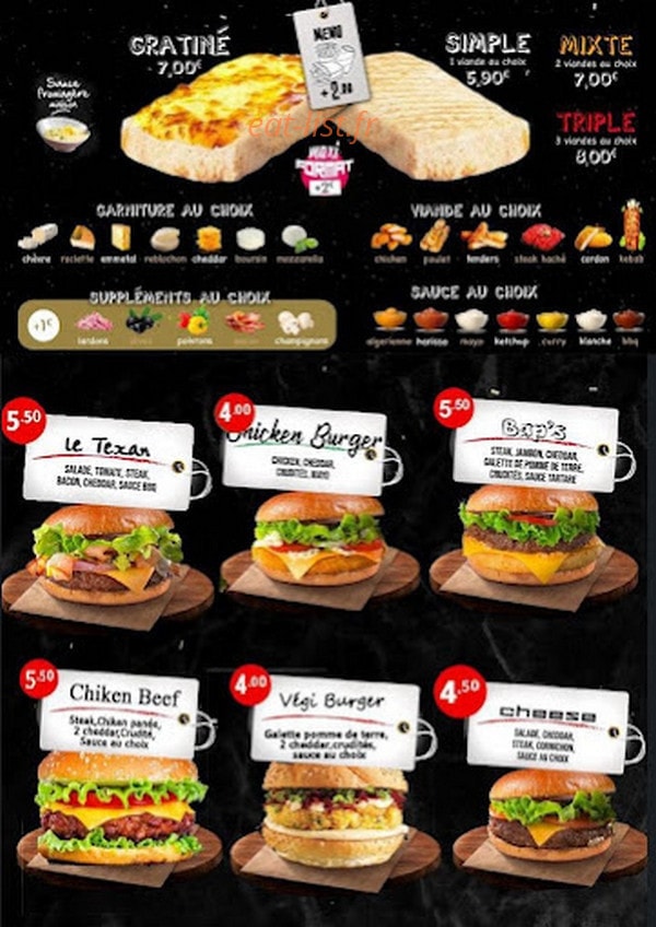 Tacos Food — carte page 1