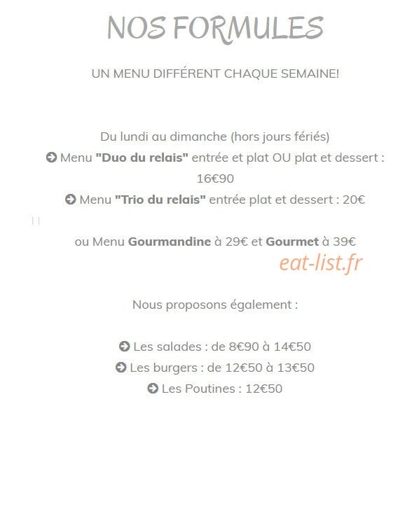 Le Relais du Mont Blanc — carte page 3