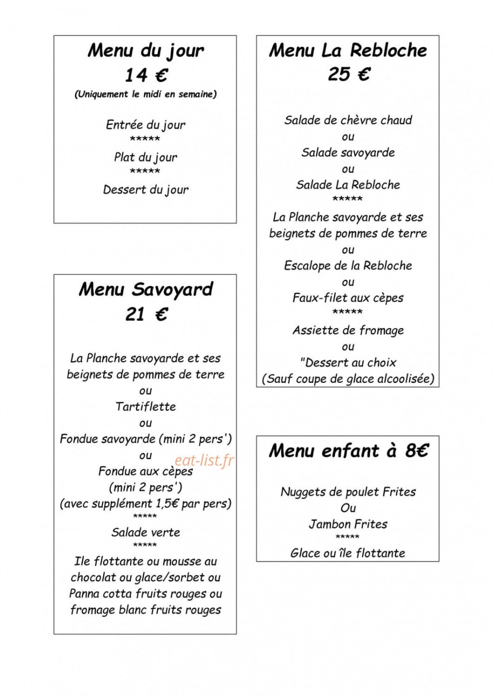 La Rebloche — carte page 1