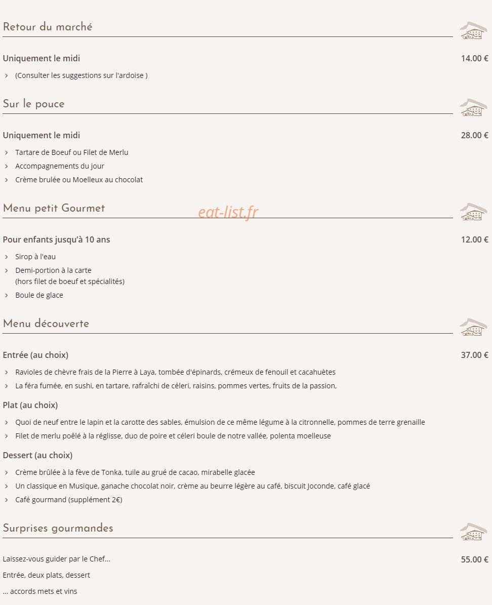 Au Vieux Chalet — carte page 4