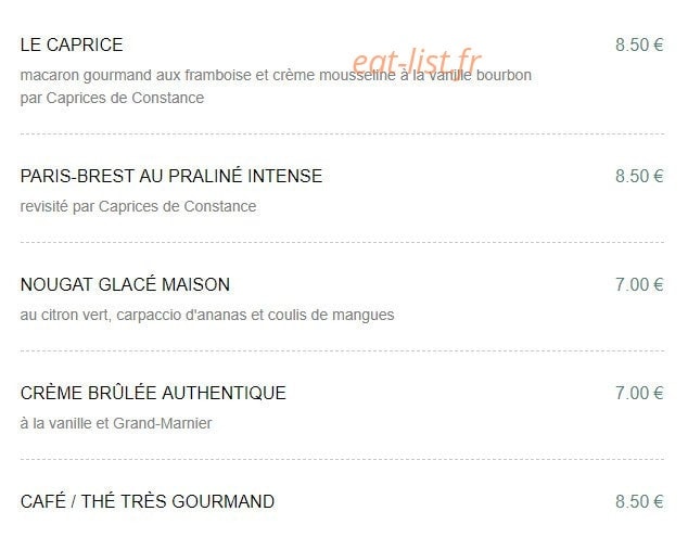 Auberge des Lacs — carte page 4