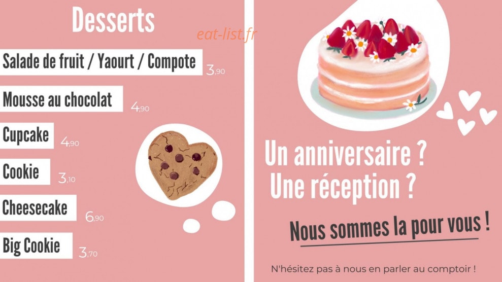Eat & Joy — carte page 3