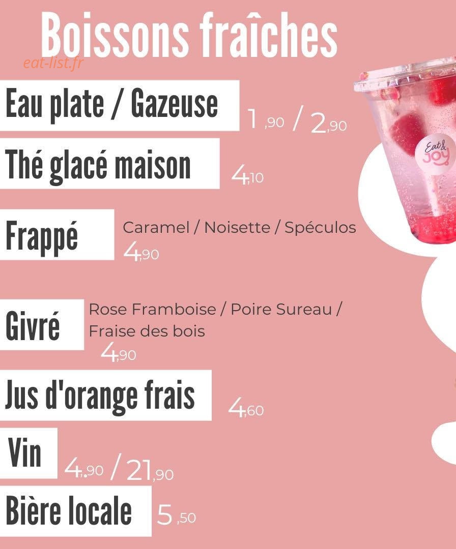Eat & Joy — carte page 4