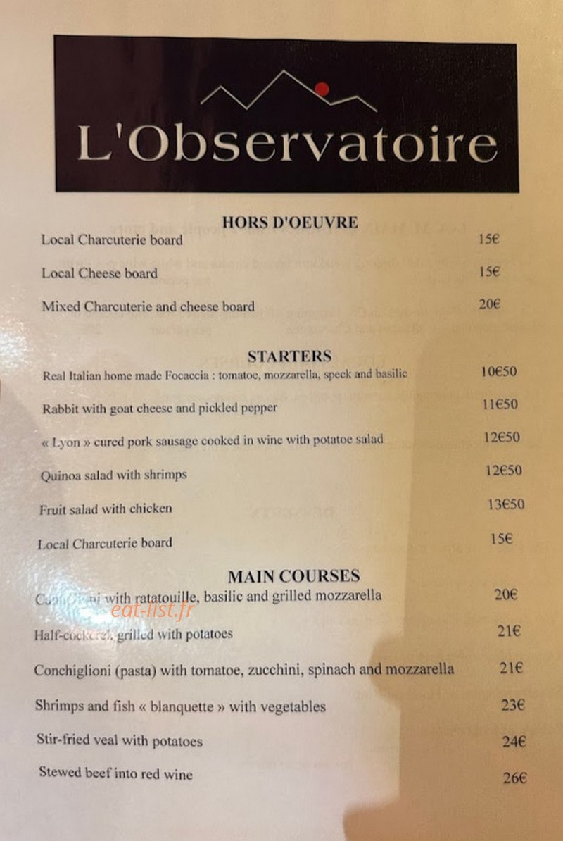 L'Observatoire — carte page 2