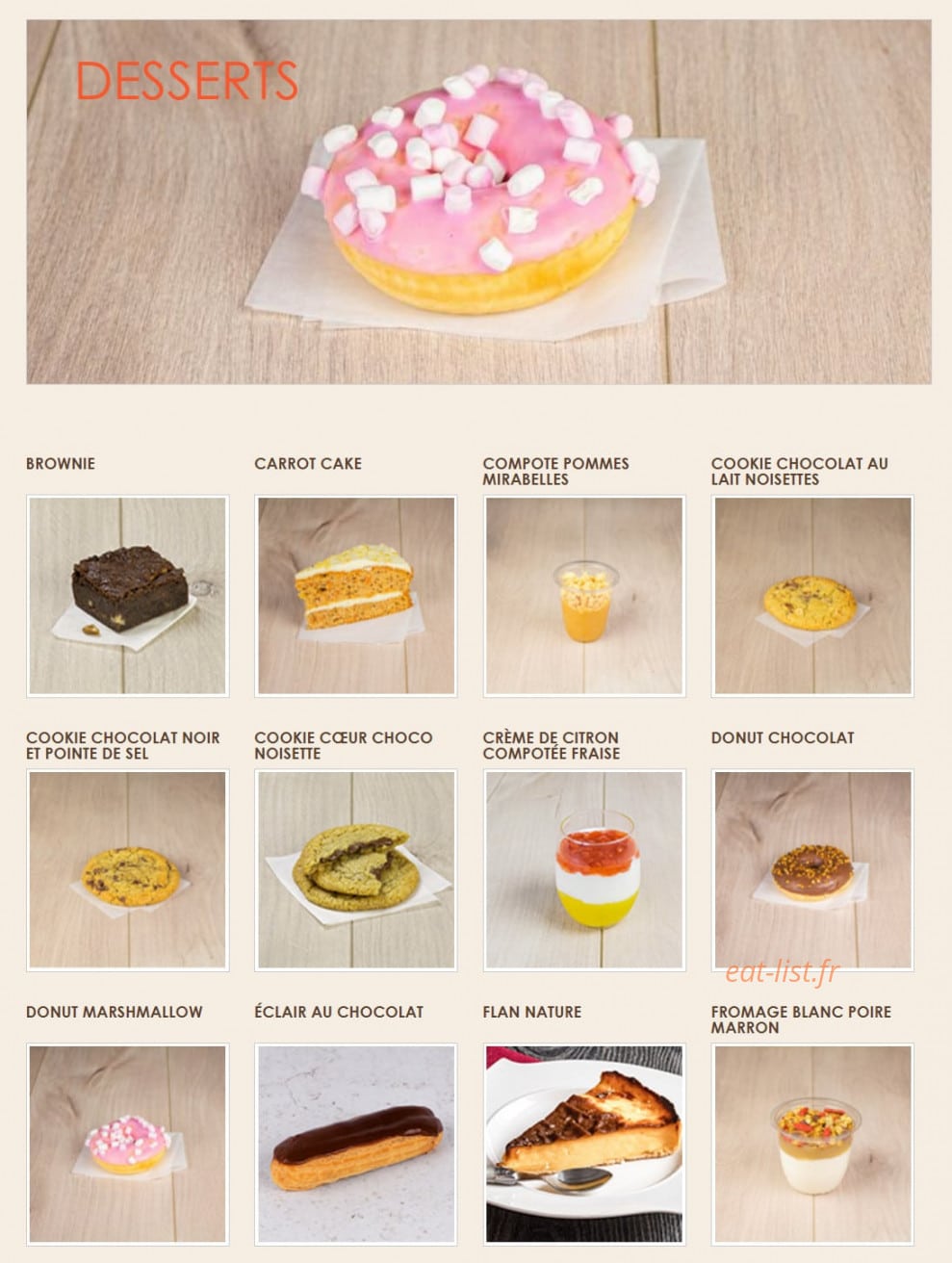 La Croissanterie — carte page 6