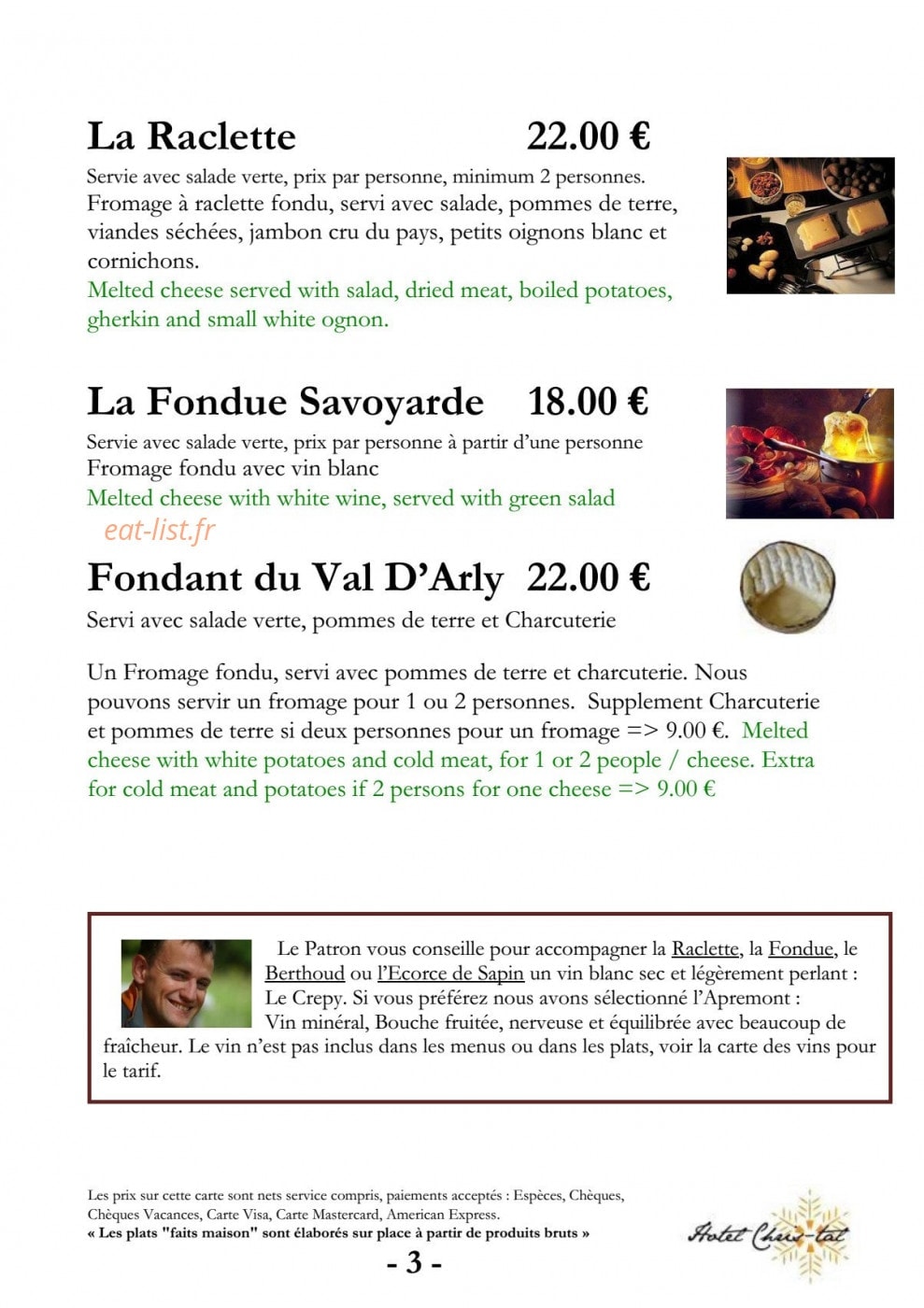 La Dent du Géant — carte page 3