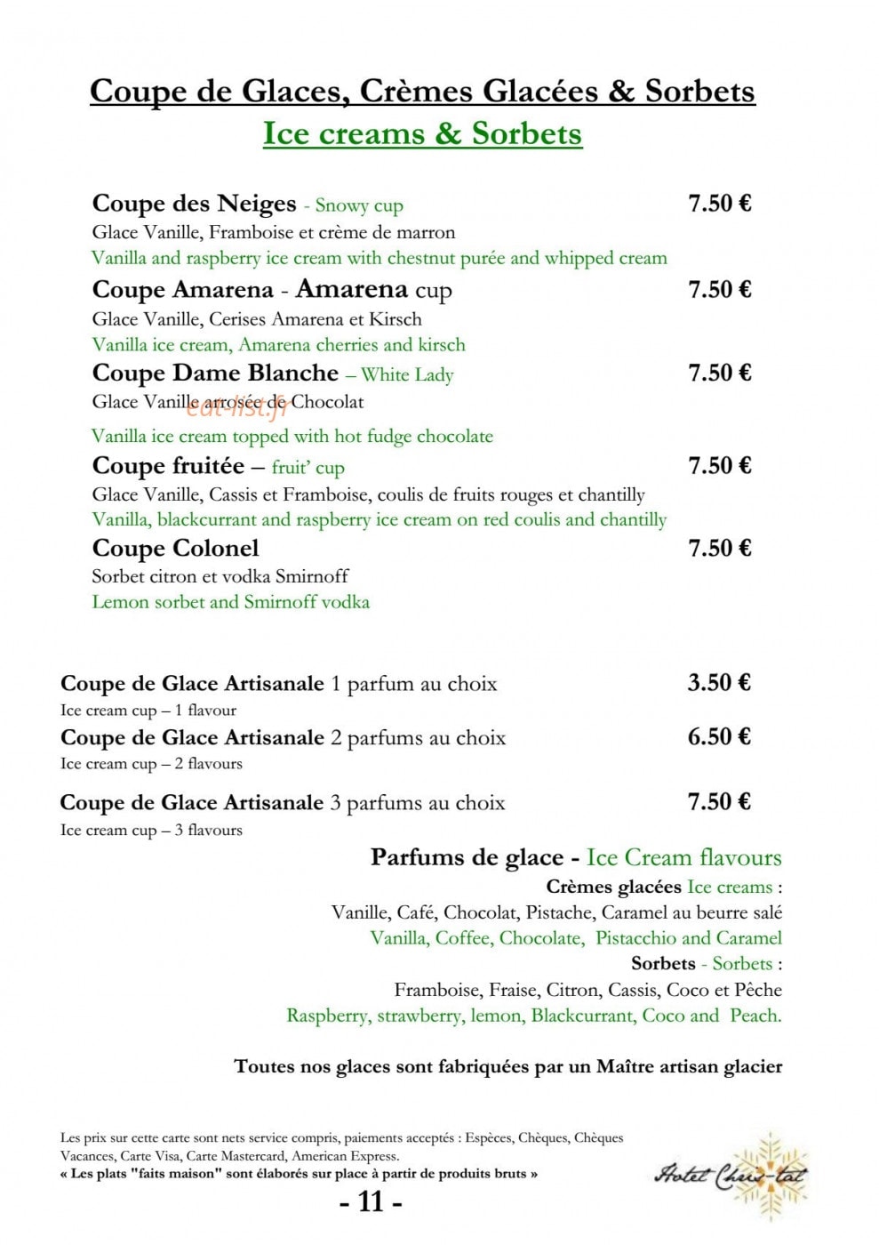 La Dent du Géant — carte page 11