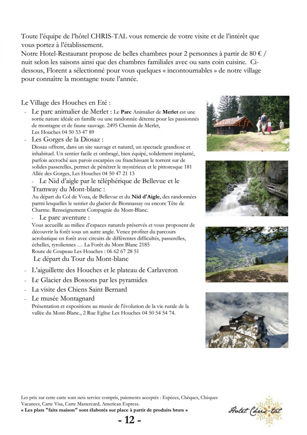 La Dent du Géant — carte page 12