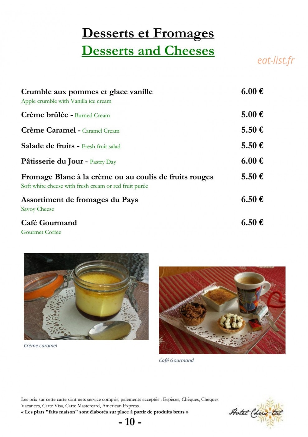 La Dent du Géant — carte page 10