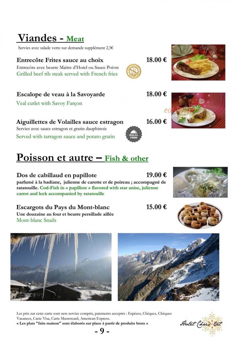 La Dent du Géant — carte page 9