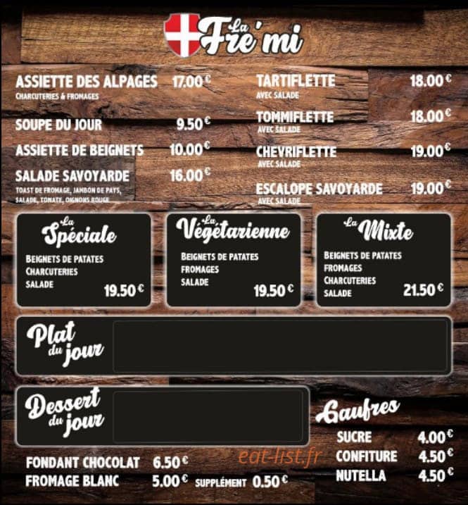 La fré mi — carte page 1